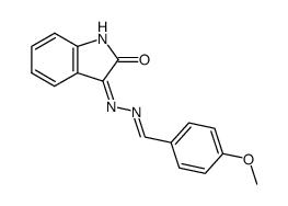 3-(2-(4-methoxybenzylidene)hydrazono)indolin-2-one Structure