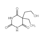 Barbituric acid, 5-ethyl-5-(2-hydroxyethyl)- Structure