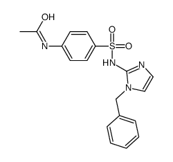 Acetamide, N-(4-(((1-(phenylmethyl)-1H-imidazol-2-yl)amino)sulfonyl)ph enyl)- structure