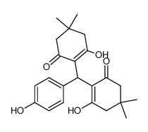 3-hydroxy-2-[(2-hydroxy-4,4-dimethyl-6-oxocyclohex-1-en-1-yl)(4-hydroxyphenyl)methyl]-5,5-dimethylcyclohex-2-en-1-one结构式