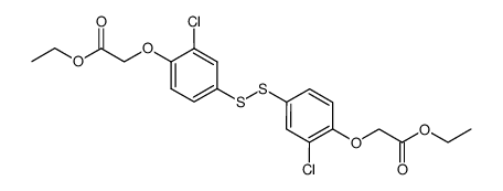 [2-chloro-4-(3-chloro-4-ethoxycarbonylmethoxy-phenyldisulfanyl)-phenoxy]-acetic acid ethyl ester Structure