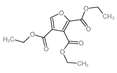 triethyl furan-2,3,4-tricarboxylate Structure