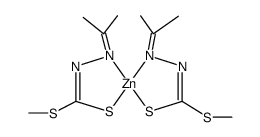 bis(S-methyl isopropylidenehydrazinecarbodithioato)zinc(II) Structure