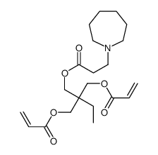 [2-[3-(azepan-1-yl)propanoyloxymethyl]-2-(prop-2-enoyloxymethyl)butyl] prop-2-enoate structure