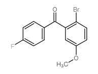 2-BROMO-4'-FLUORO-5-METHOXYBENZOPHENONE structure