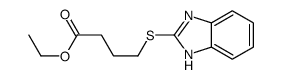 ethyl 4-(1H-benzimidazol-2-ylsulfanyl)butanoate结构式