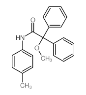 Benzeneacetamide, a-methoxy-N-(4-methylphenyl)-a-phenyl- Structure