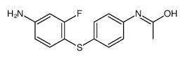 N-[4-[(4-氨基-2-氟苯基)硫]苯基]乙酰胺结构式