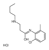 3-(butylamino)-N-(2-chloro-6-methylphenyl)propanamide,hydrochloride结构式