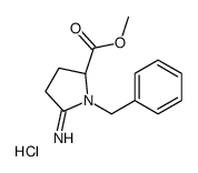 methyl (2S)-1-benzyl-5-iminopyrrolidine-2-carboxylate,hydrochloride Structure