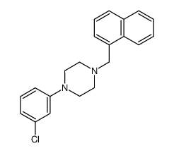 1-(3-chloro-phenyl)-4-naphthalen-1-ylmethyl-piperazine结构式