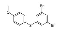 1,3-dibromo-5-(4-methoxyphenyl)sulfanylbenzene Structure