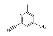 4-amino-6-methylpyridine-2-carbonitrile结构式