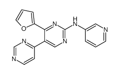 (4'-Furan-2-yl-[4,5']bipyrimidinyl-2'-yl)-pyridin-3-yl-amine structure