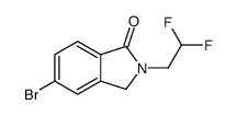 5-bromo-2-(2,2-difluoroethyl)-3H-isoindol-1-one结构式