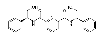 N2,N6-bis((S)-2-hydroxy-1-phenylethyl)pyridine-2,6-dicarboxamide结构式