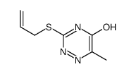 3-ALLYLSULFANYL-6-METHYL-4H-[1,2,4]TRIAZIN-5-ONE Structure