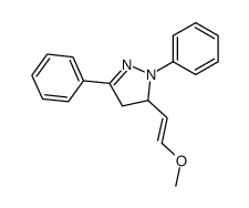 5-(trans-2-Methoxyvinyl)-1,3-diphenyl-2-pyrazolin Structure