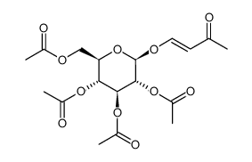 (E)-4-(2',3',4',6'-Tetra-O-acetyl-β-D-glucopyranosyloxy)but-3-en-2-one Structure