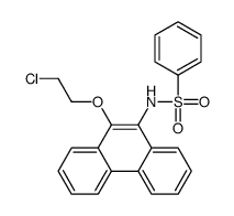 N-[10-(2-chloroethoxy)phenanthren-9-yl]benzenesulfonamide结构式