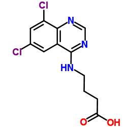 4-(6,8-DICHLORO-QUINAZOLIN-4-YLAMINO)-BUTYRIC ACID Structure