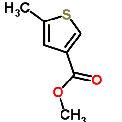 5-甲基噻吩-3-羧酸甲酯结构式