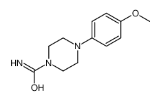 4-(4-甲氧苯基)哌嗪-1-甲酰胺结构式