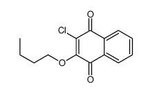 2-butoxy-3-chloronaphthalene-1,4-dione Structure