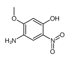 4-amino-5-methoxy-2-nitrophenol结构式