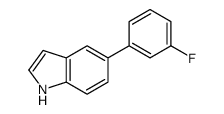 5-(3-Fluorophenyl)-1H-indole结构式