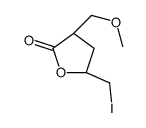 (3R,5R)-5-(iodomethyl)-3-(methoxymethyl)oxolan-2-one结构式