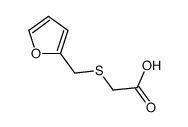 2-(furan-2-ylmethylsulfanyl)acetic acid结构式