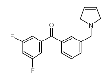 3,5-DIFLUORO-3'-(3-PYRROLINOMETHYL) BENZOPHENONE图片