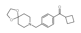 CYCLOBUTYL 4-[8-(1,4-DIOXA-8-AZASPIRO[4.5]DECYL)METHYL]PHENYL KETONE Structure