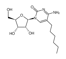 5-n-hexyl-cytidine Structure