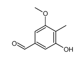 3-hydroxy-5-methoxy-4-methylbenzaldehyde结构式