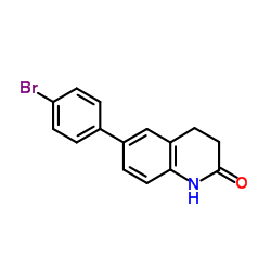 6-(4-Bromophenyl)-3,4-dihydro-2(1H)-quinolinone结构式