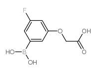 3-羧基甲氧基-5-氟苯硼酸结构式