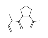 2-methyl-1-(2-prop-1-en-2-ylcyclopenten-1-yl)but-3-en-1-one Structure