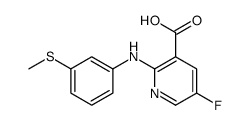 5-fluoro-2-(3-methylsulfanylanilino)pyridine-3-carboxylic acid Structure