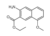 ethyl 3-amino-8-methoxynaphthalene-2-carboxylate Structure