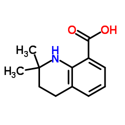 2,2-Dimethyl-1,2,3,4-tetrahydro-8-quinolinecarboxylic acid Structure