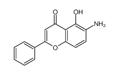 6-amino-5-hydroxy-2-phenylchromen-4-one Structure