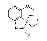 4'-Methoxyspiro[cyclopentane-1,3'-indolin]-2'-one结构式