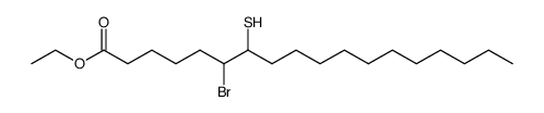 ethyl erythro-6-bromo-7-mercaptooctadecanoate Structure