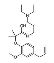 2-(4-Allyl-2-methoxyphenoxy)-N-(3-(diethylamino)propyl)-2-methyl-propi onamide结构式