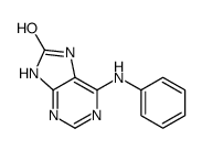 6-anilino-7,9-dihydropurin-8-one Structure