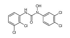 3-(2,3-DICHLOROPHENYL)-1-(3,4-DICHLOROPHENYL)-1-HYDROXYUREA structure