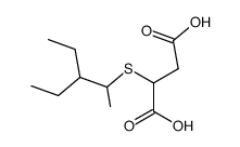 (1-Methyl-2-ethyl-butylmercapto)-bernsteinsaeure结构式