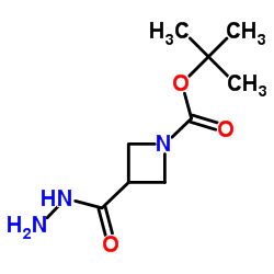 tert-butyl 3-(hydrazinecarbonyl)azetidine-1-carboxylate structure